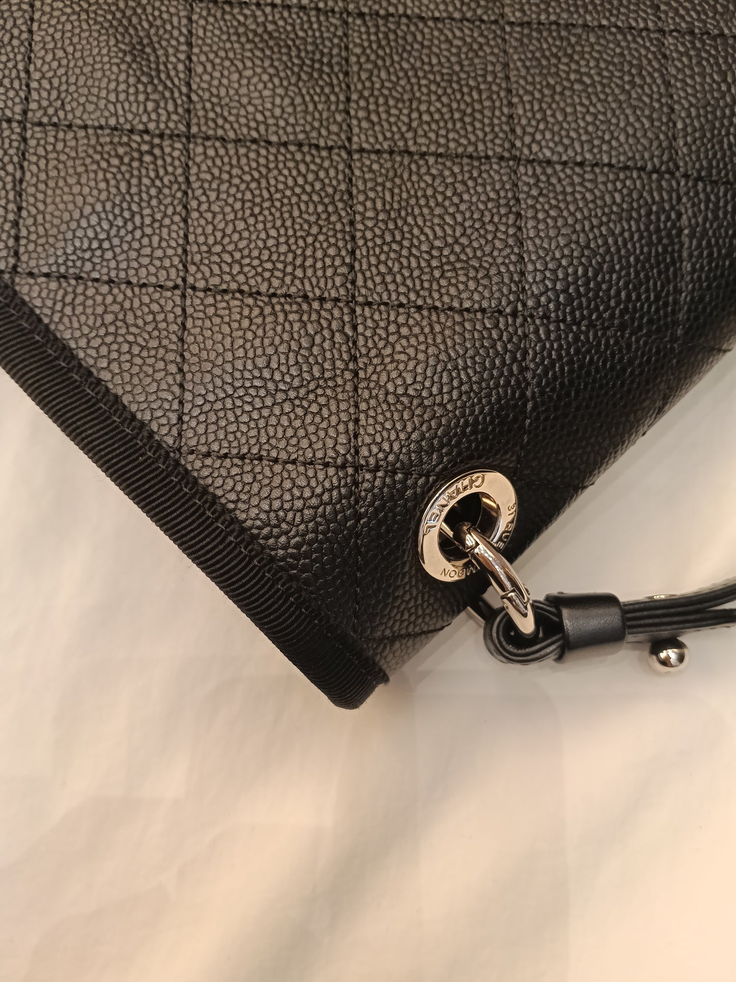 Chanel Top Handle Seasonal Flap Caviar Black SHW #25