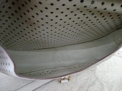 LV Saumur Perforated Limited Edition White Flore