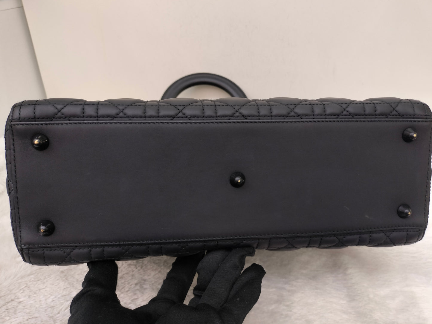 Lady Dior Large Ultra Matte All Black 2019