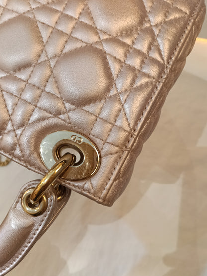 Lady Dior Mini Iridescent Lotus GHW 2017