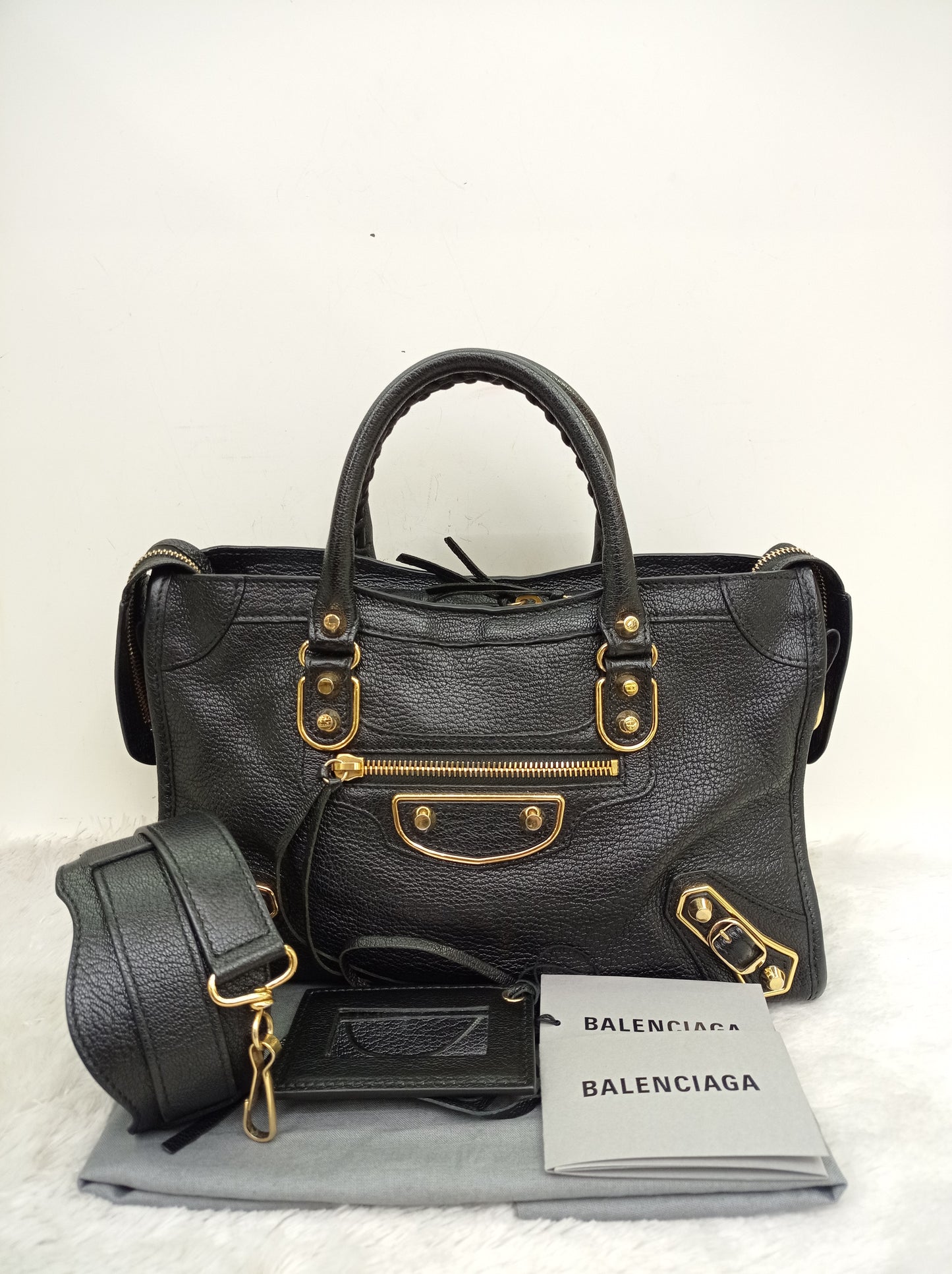 Balenciaga Small City Edge Black GHW 2020