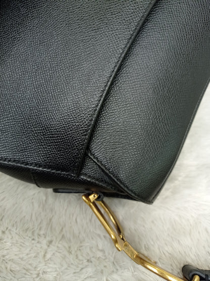 Dior Saddle Medium Grained Black GHW 2021