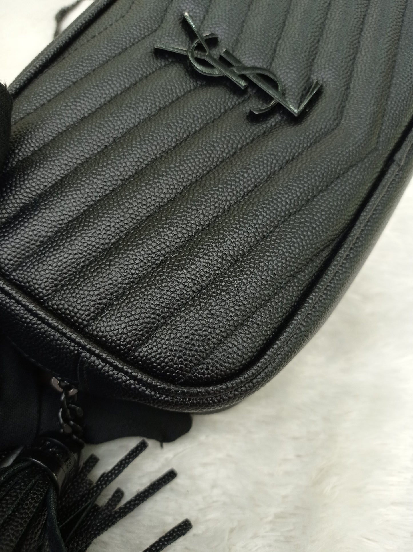 YsL Lou Mini Camera Grained All Black 2019