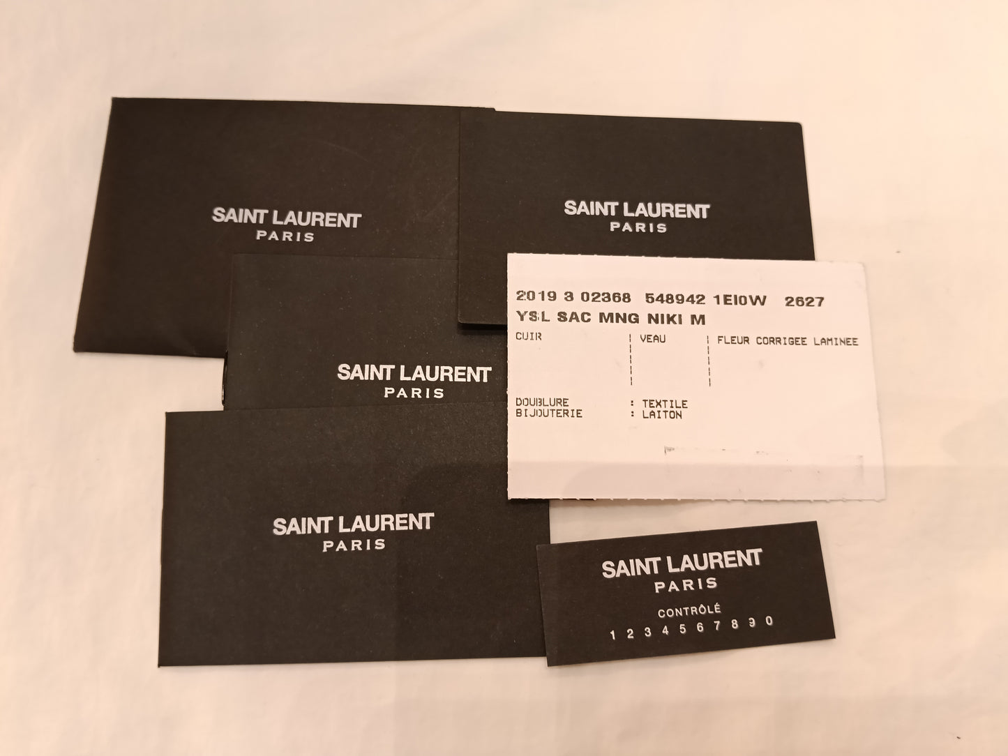 YsL Niki Medium Stingray Embossed Beige GHW 2019