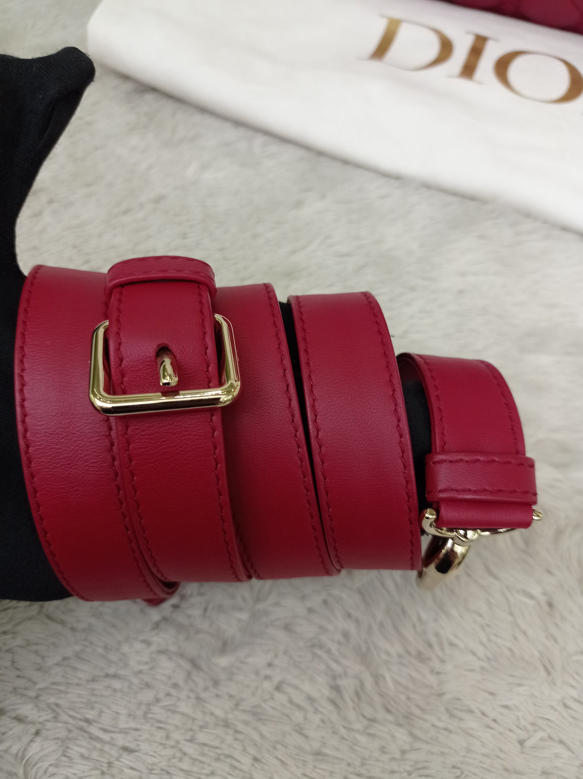 Lady Dior Medium Lamb Burgundy GHW 2020