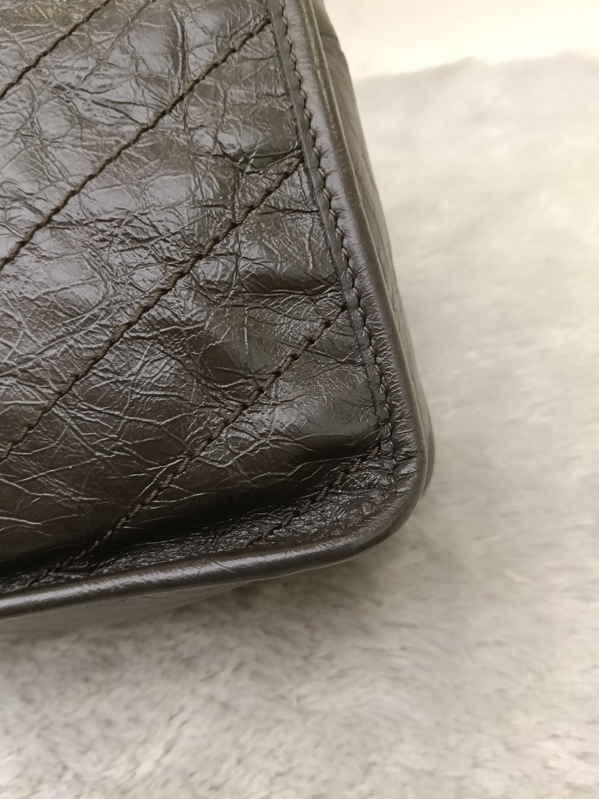 YsL Niki Medium Calfskin Grey RHW 2020