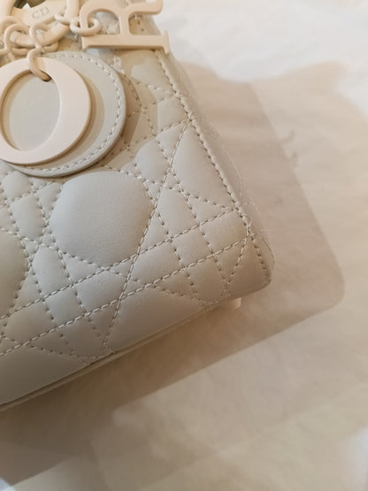 Lady Dior Mini Cannage Ultra Matte White 2020