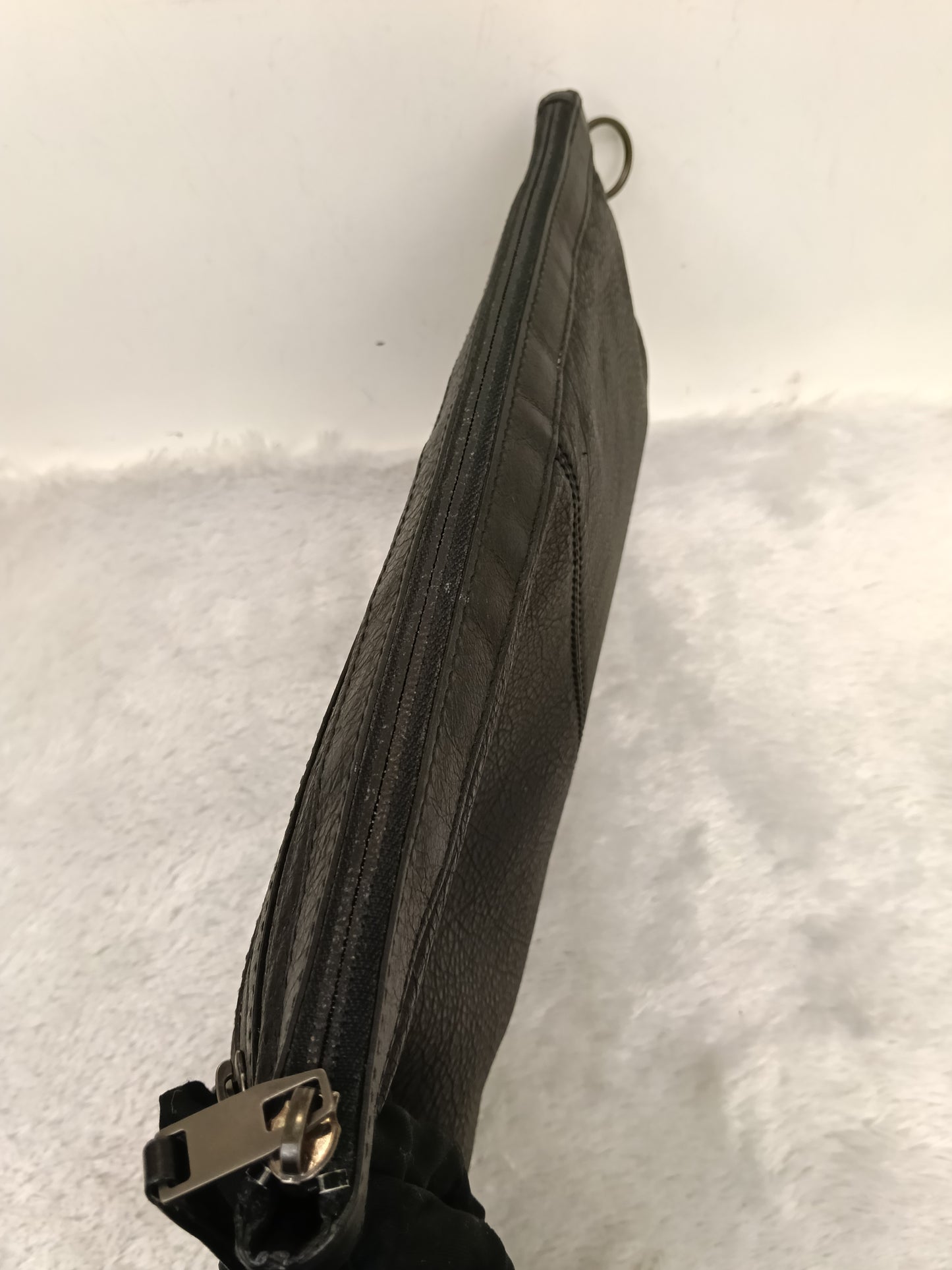 Balenciaga Clip Large Porte Documents Clutch Black SHW 2016
