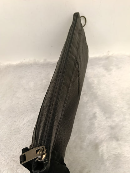 Balenciaga Clip Large Porte Documents Clutch Black SHW 2016
