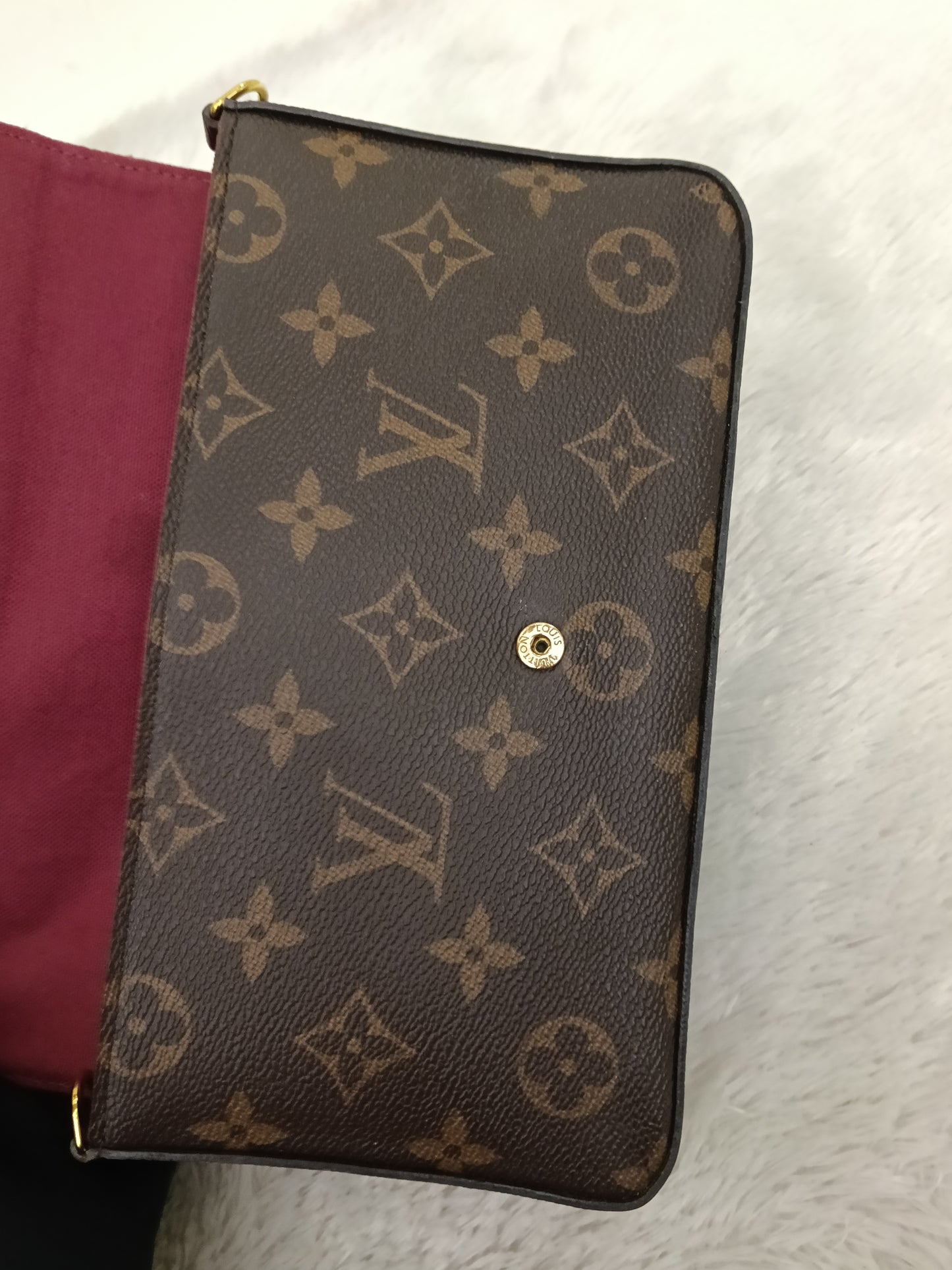 LV Pochette Felicie GM Monogram Fuchsia 2020
