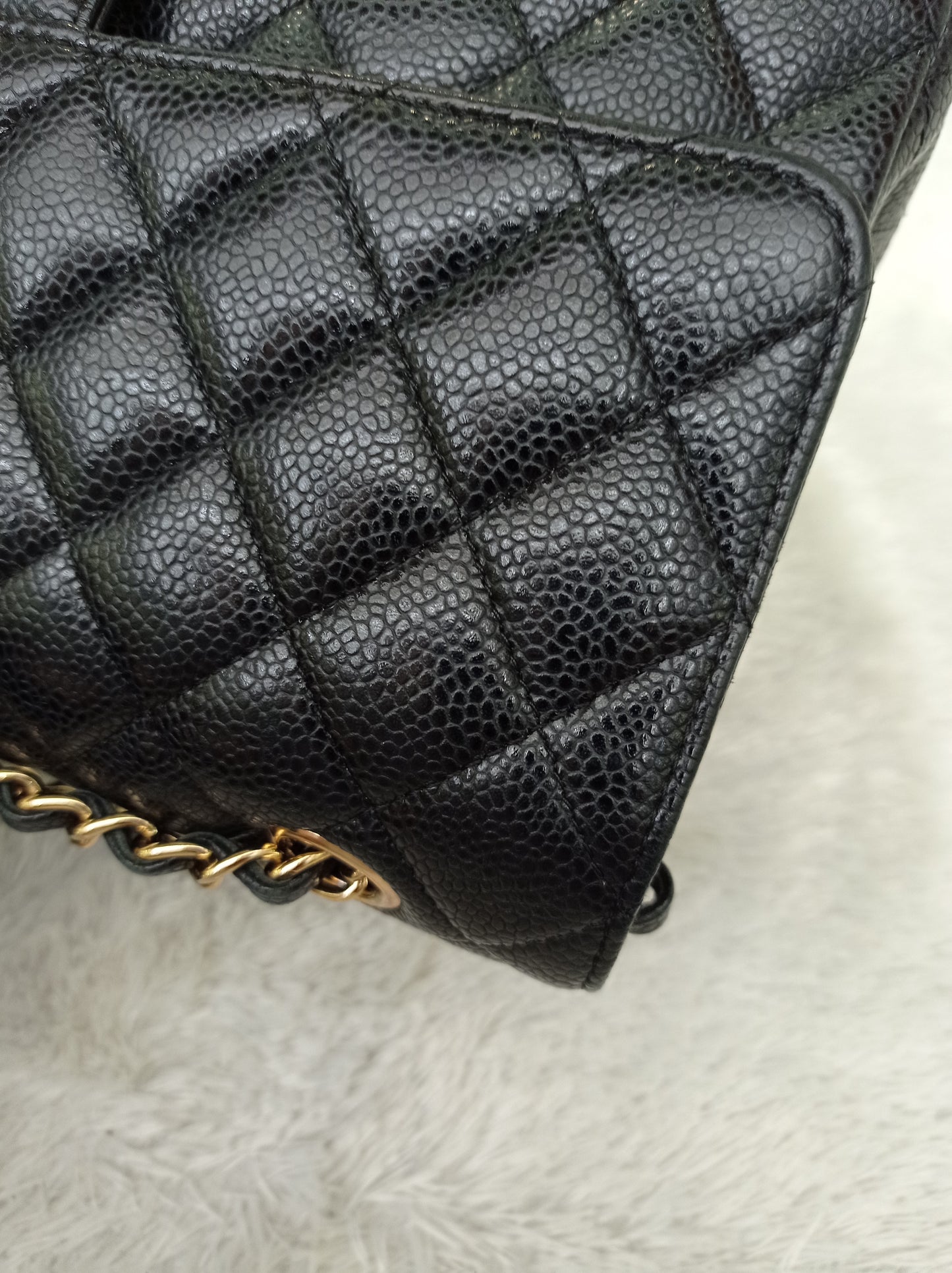 Chanel Medium Caviar Black GHW DF #20