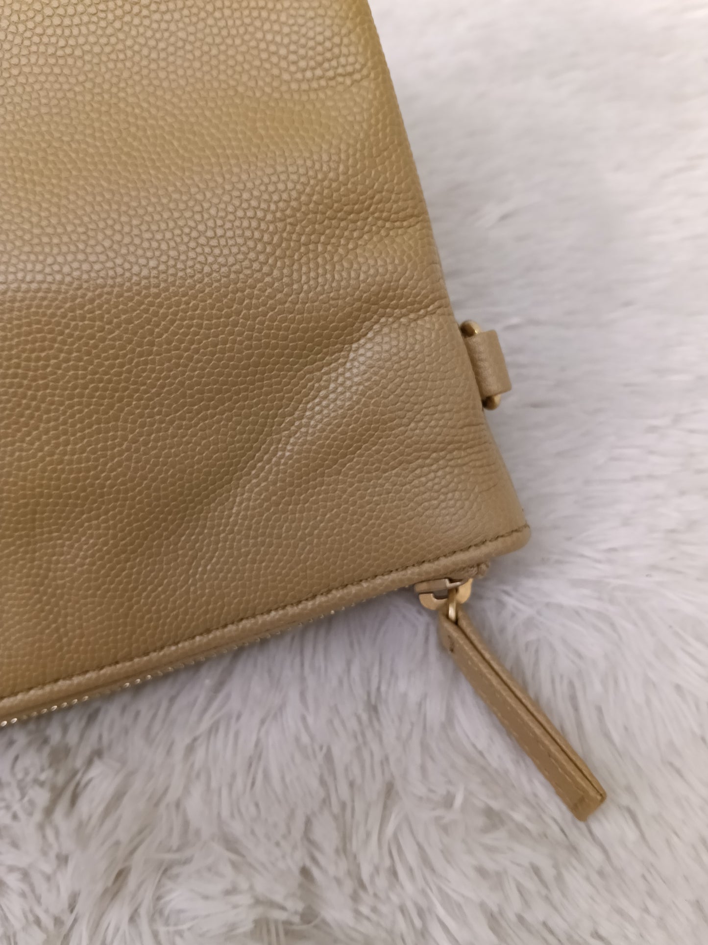 Chanel C25 Medium Caviar Dark Beige GHW (CHIP)