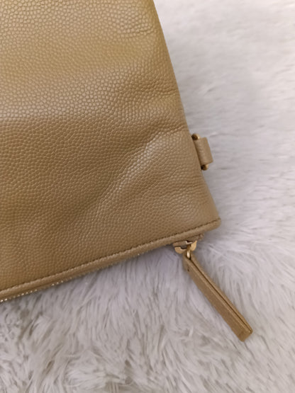 Chanel C25 Medium Caviar Dark Beige GHW (CHIP)