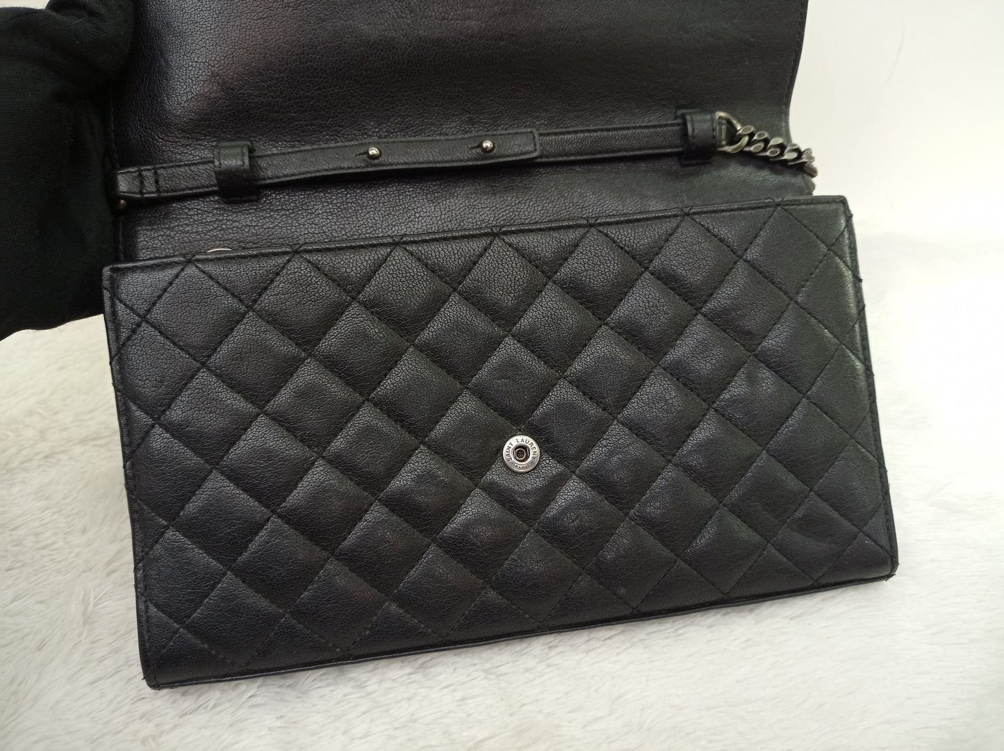 YsL WOC 22 Monogram Calfskin Black RHW 2016