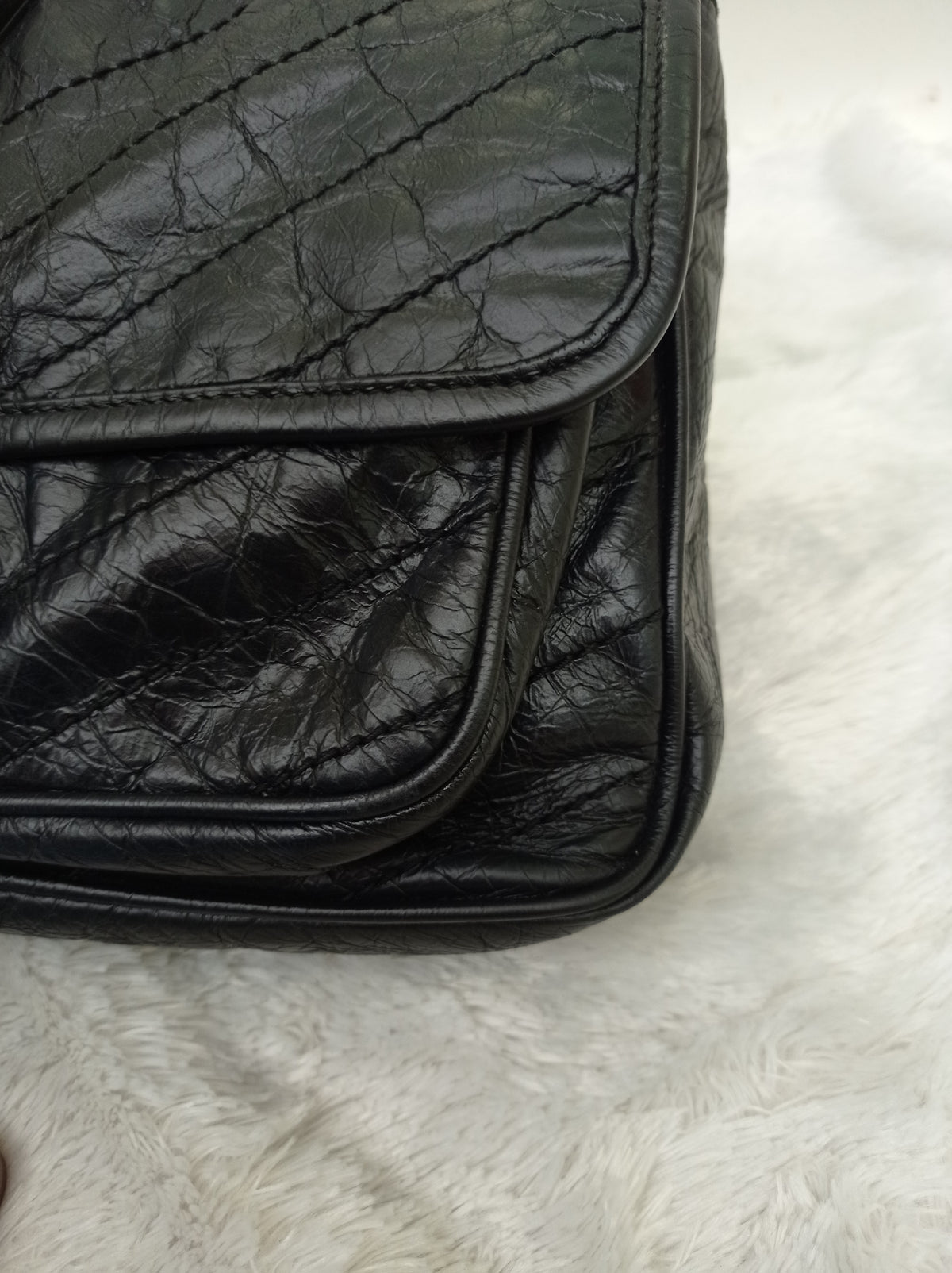 YsL Niki Medium Calfskin Black RHW 2018