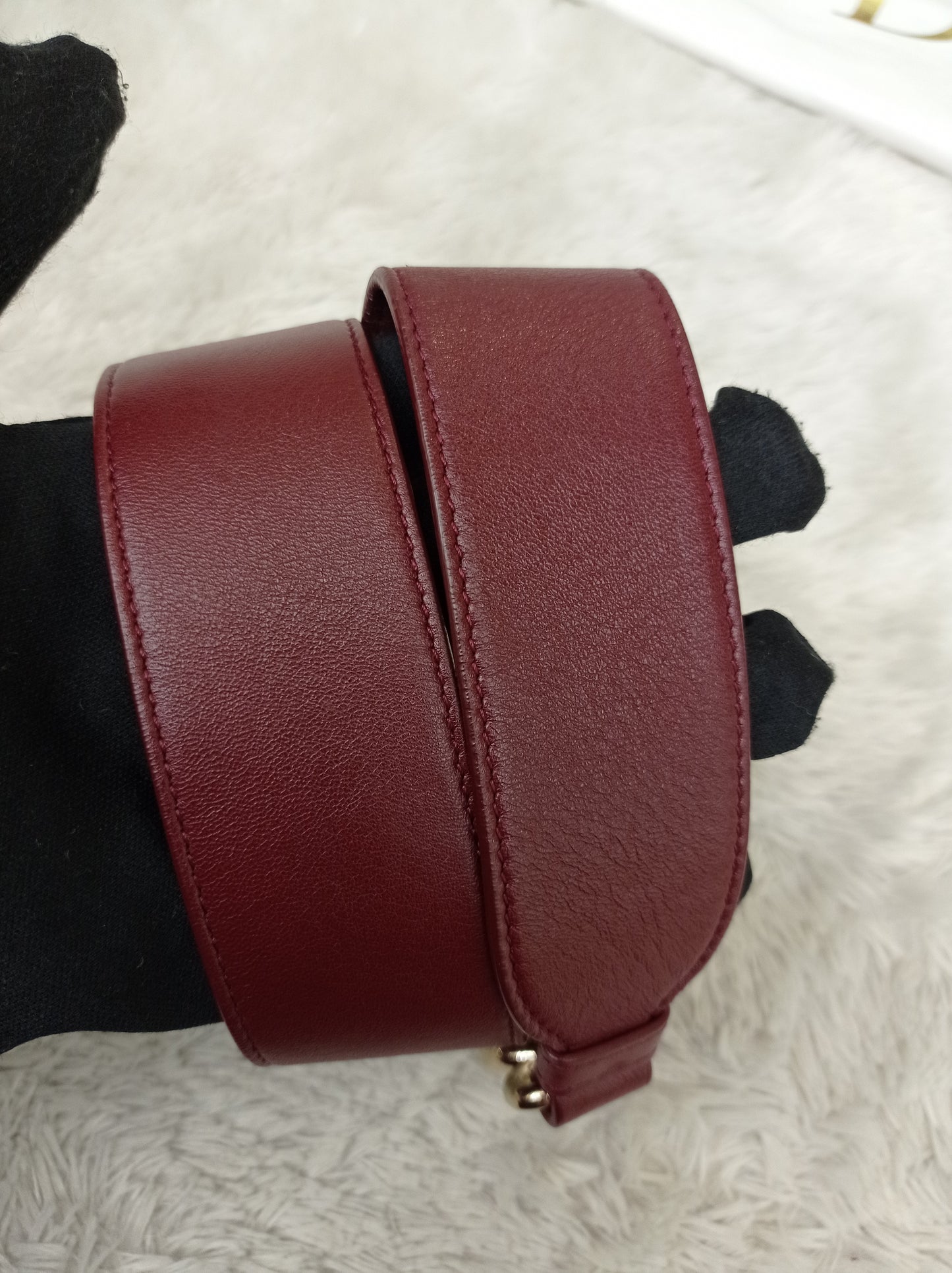 Dior Lady D'Joy Medium Lamb Burgundy GHW 2016