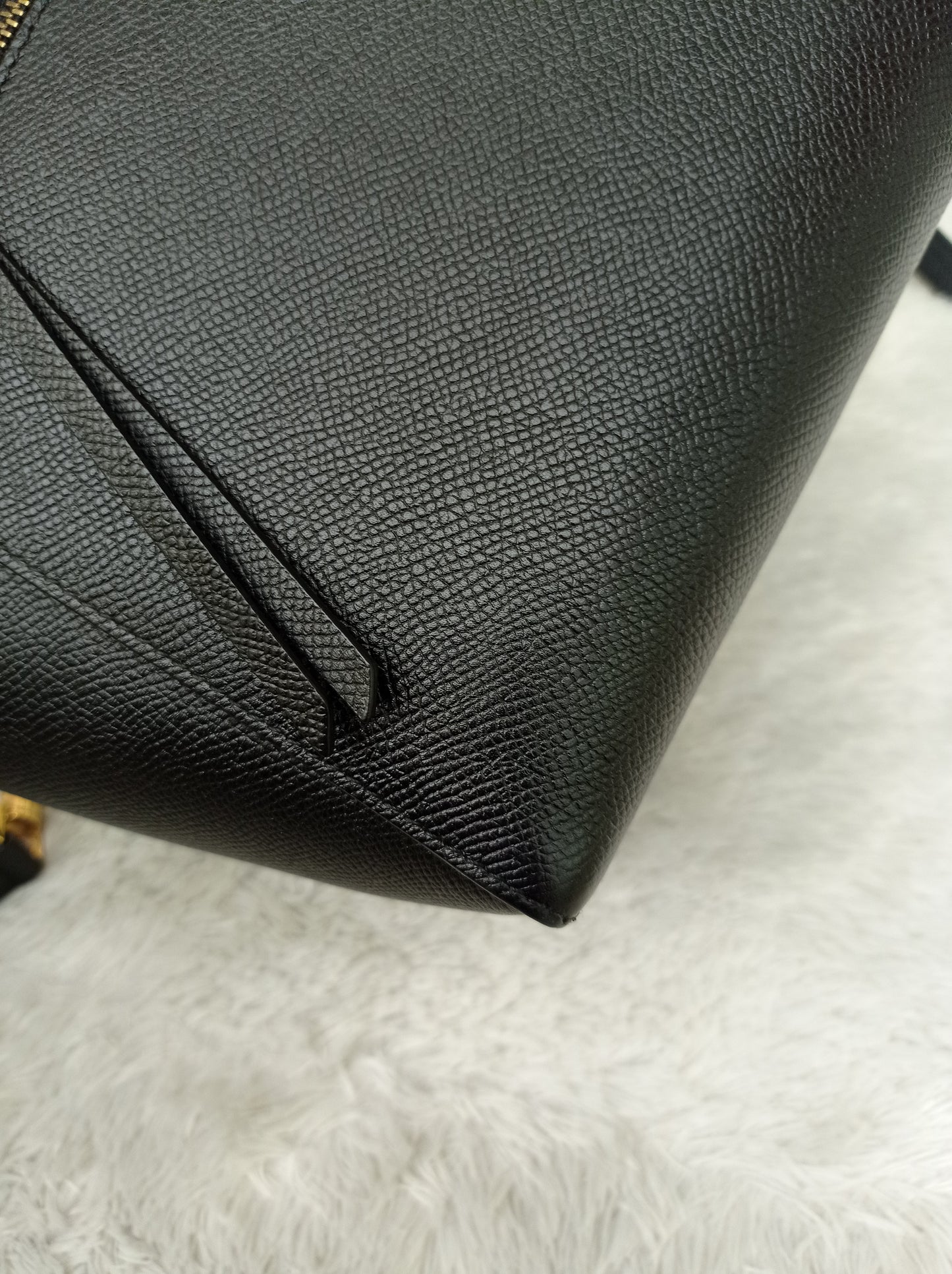 Celine Micro Belt Grained Black GHW 2017