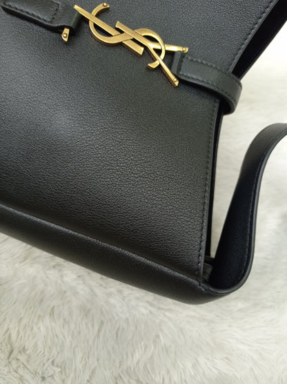 YsL Le 5 A 7 Supple Small Calfskin Black GHW 2024