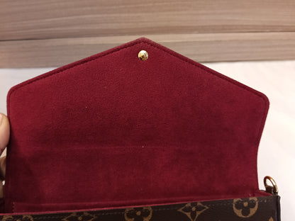 LV Pochette Felicie GM Monogram Fuchsia (CHIP)