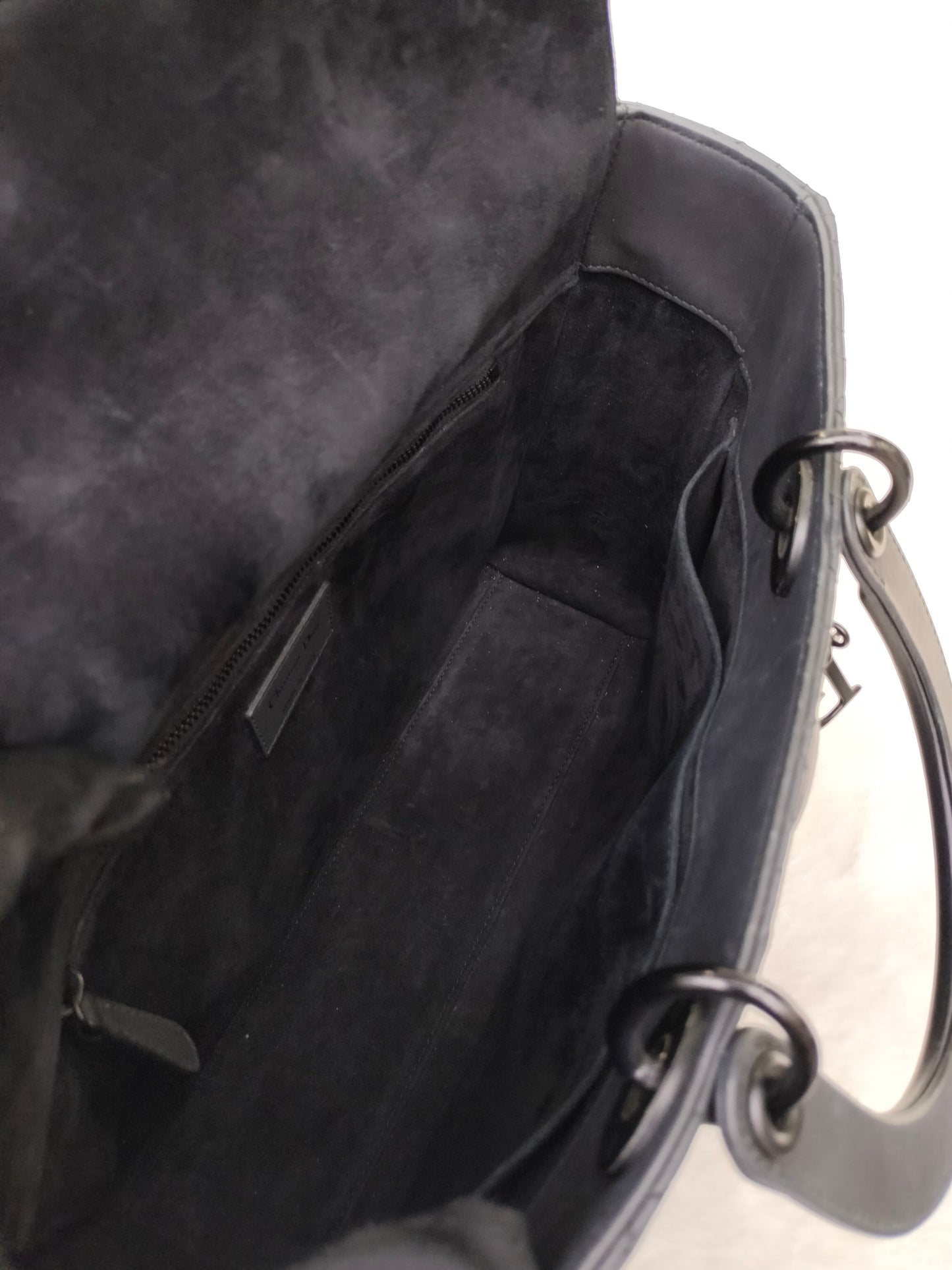 Lady Dior Large Ultra Matte All Black 2019