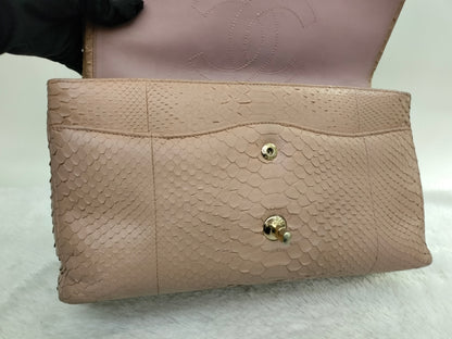 Chanel Jumbo Python Caramel GHW DF #18