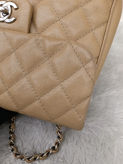 Chanel Medium Urban Companion Flap Caviar Beige SHW #25