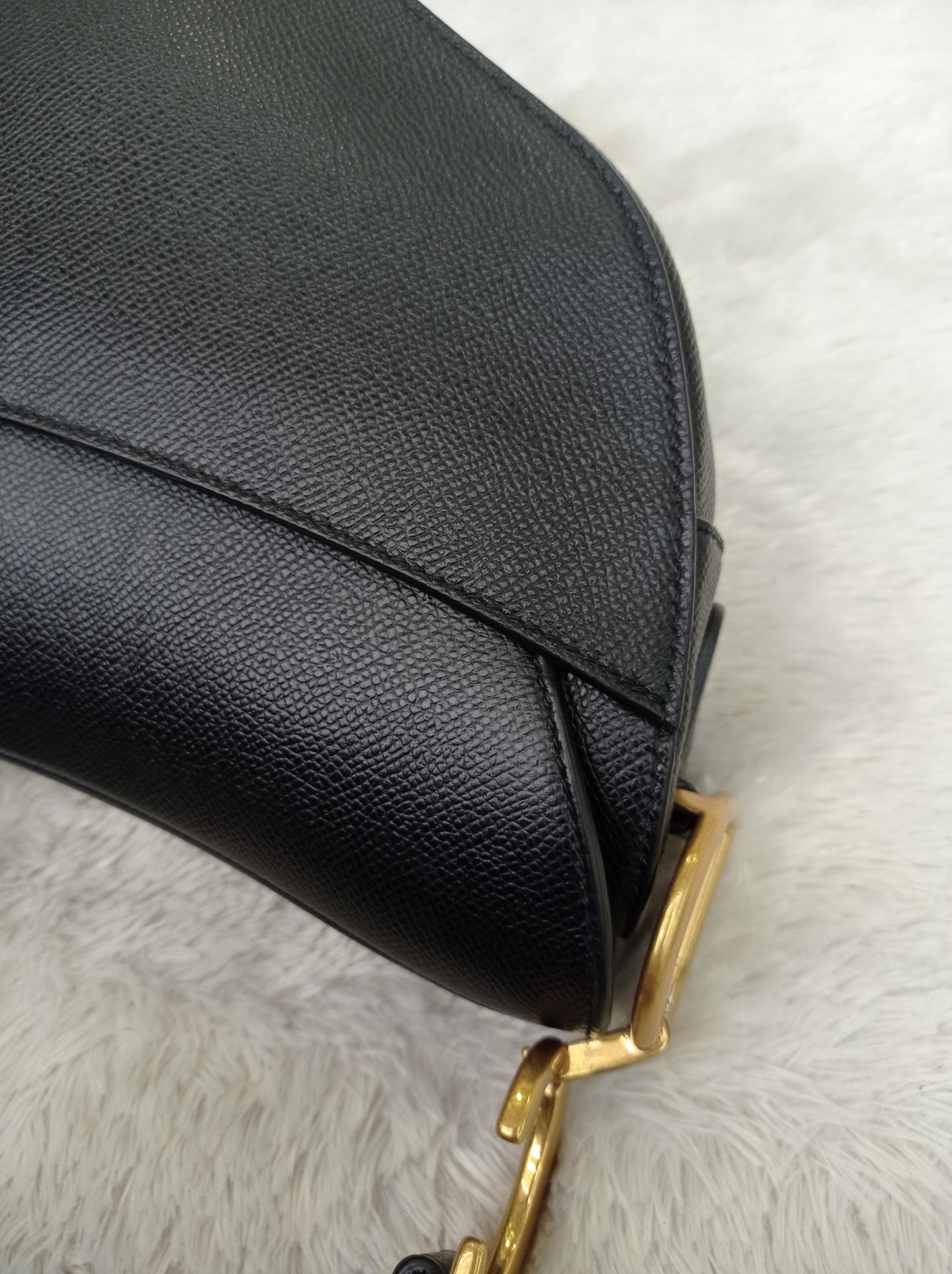 Dior Saddle Medium Grained Black GHW 2021