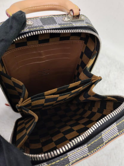LV Valisette Vertical Damier Colour Noir 2019