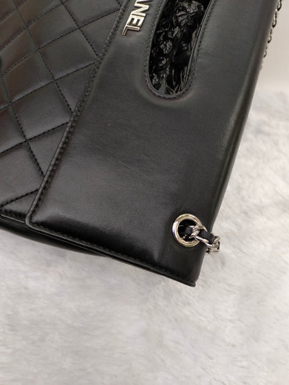 Chanel Timeless Foldover Lamb Black SHW #19