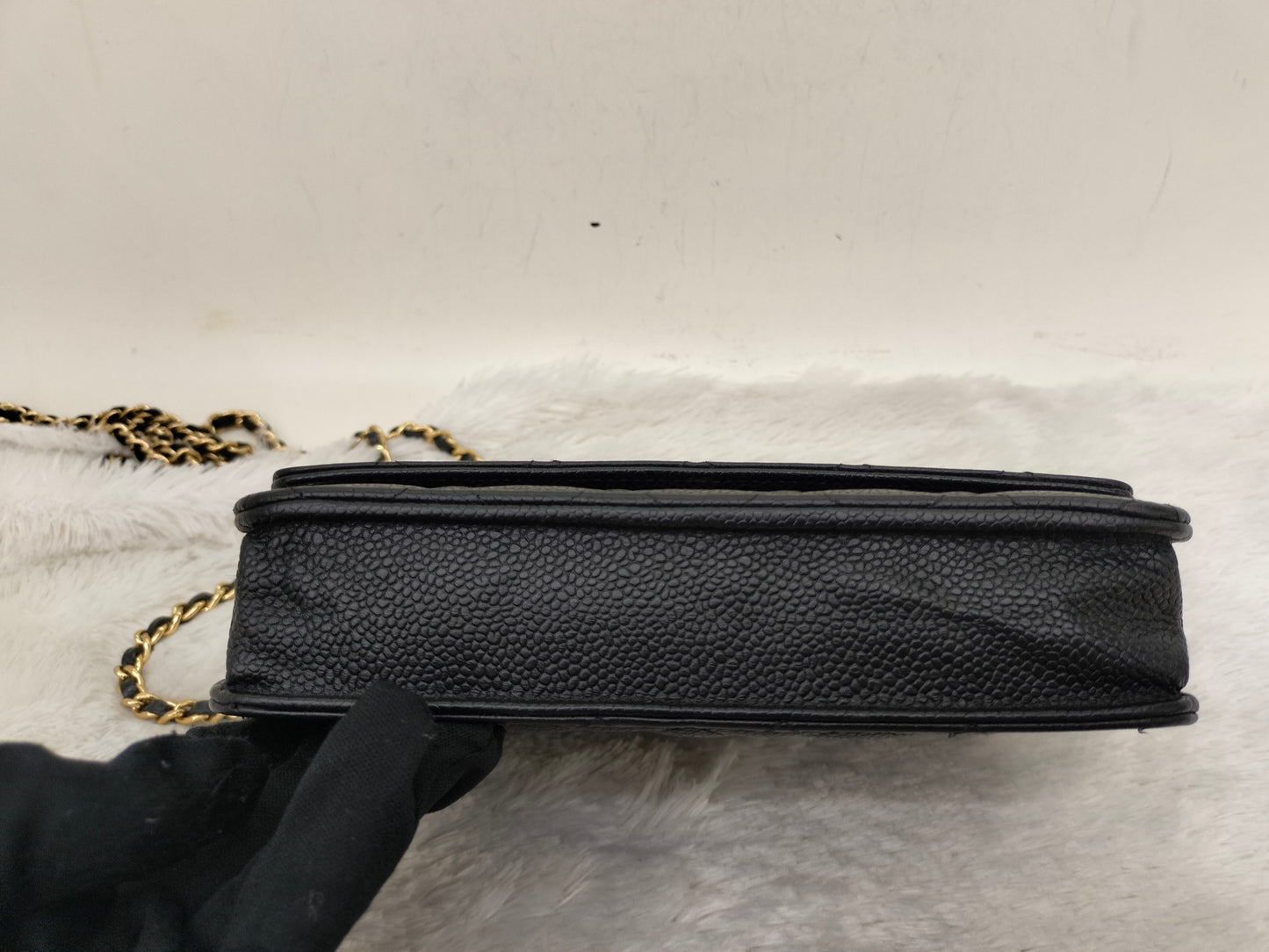 Chanel WOC Caviar Black GHW (CHIP)