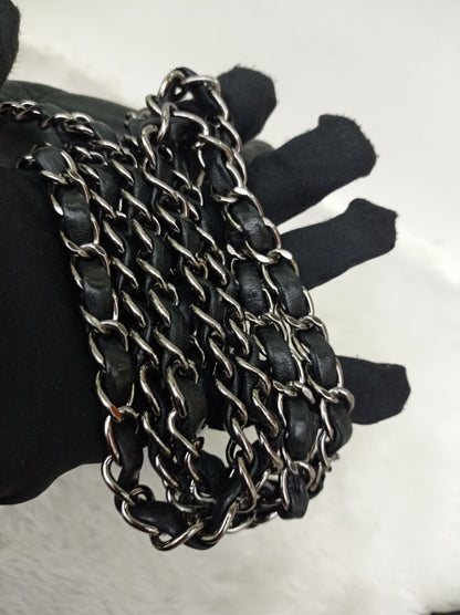 Chanel Accordion Flap Mini Lamb Black SHW #18
