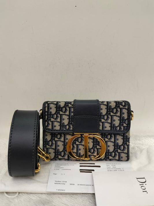 Dior Montaigne Box Oblique Navy GHW 2020