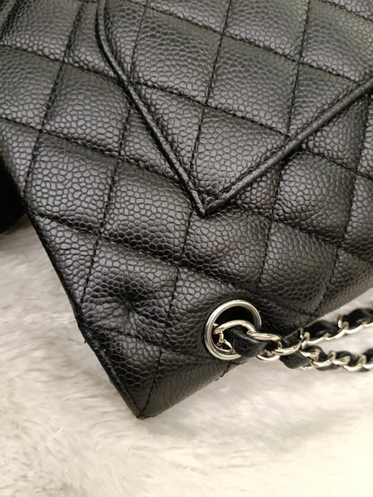 Chanel Medium Caviar Black SHW DF #21