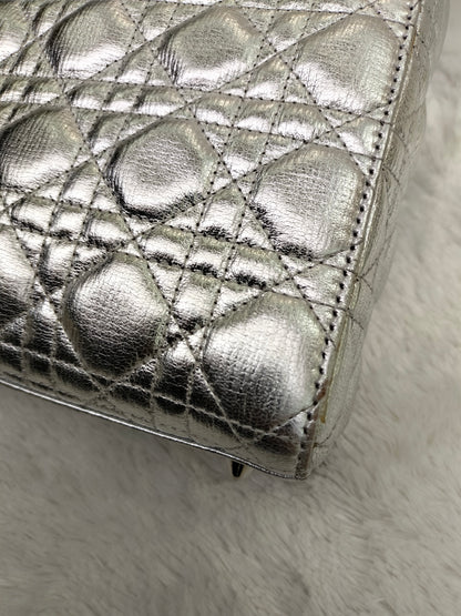 Lady Dior Small Metallic Silver SHW 2019