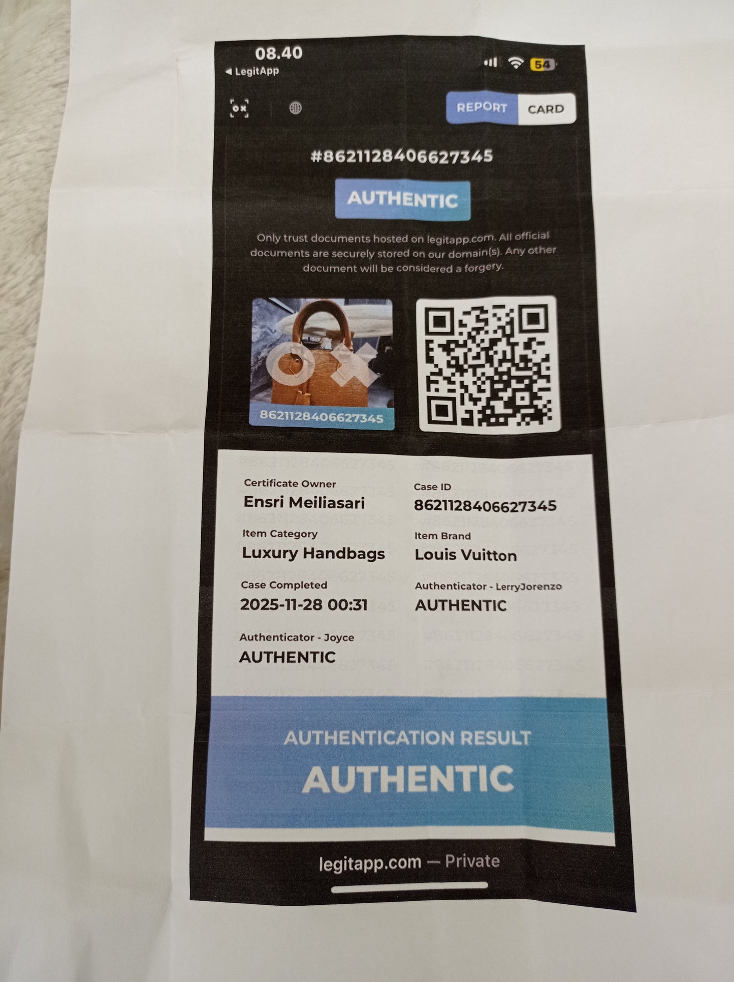 LV Alma BB Epi Gold Miel 2020