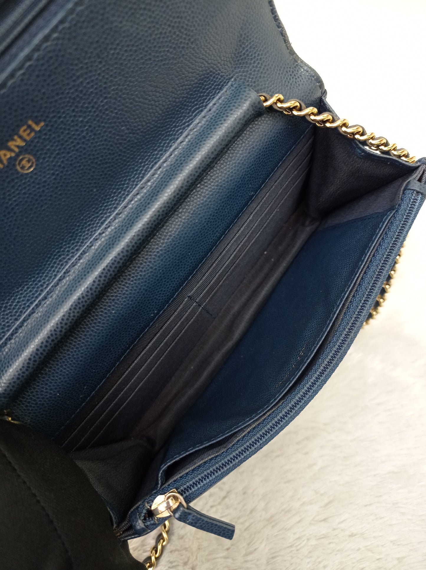 Chanel WOC Caviar Navy GHW #22