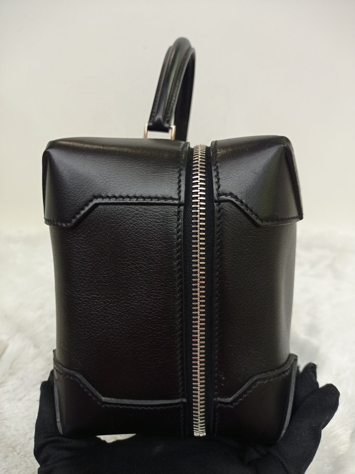 Hermes Sac Maxibox 29 Evergrain Noir PHW #T