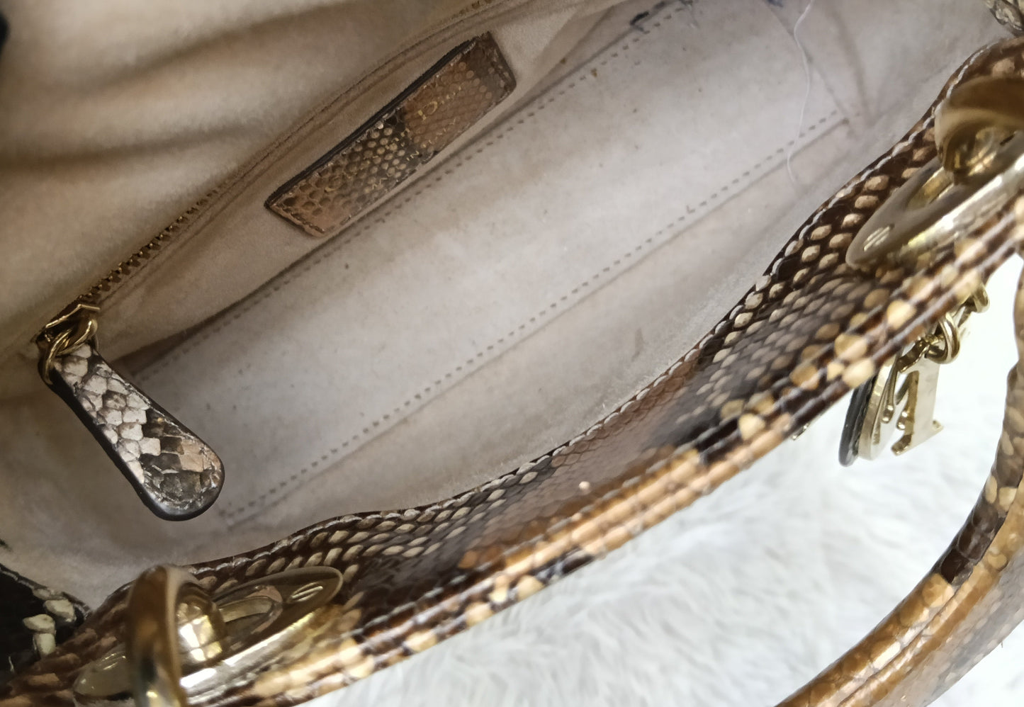 Lady Dior Mini Python GHW 2019
