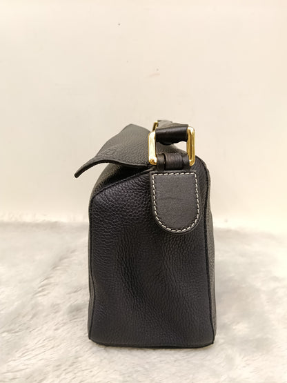 Loewe Puzzle Small Grained Midnight Blue Black GHW 2019