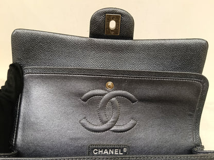 Chanel Medium Caviar Charcoal RHW DF #20