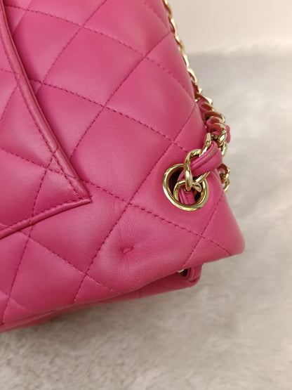 Chanel Jumbo Lamb Fuchsia GHW DF #21