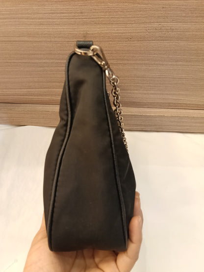 Prada Re Edition Multi Pochette Nylon Black SHW