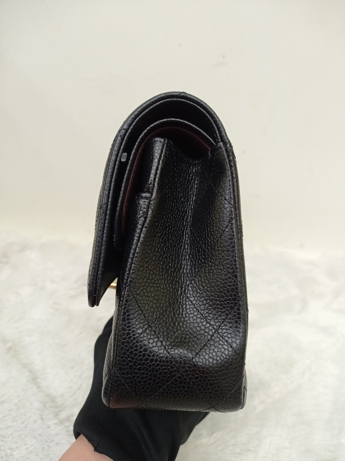 Chanel Medium Caviar Black GHW DF (CHIP)
