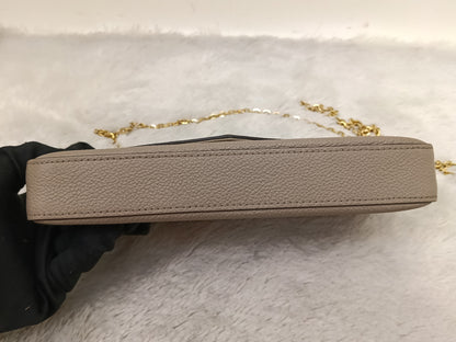 LV Pochette Felicie GM Monogram Empreinte Tourterelle Creme (CHIP)