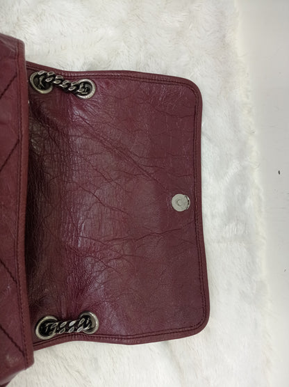 YsL Niki Medium Calfskin Burgundy RHW 2018