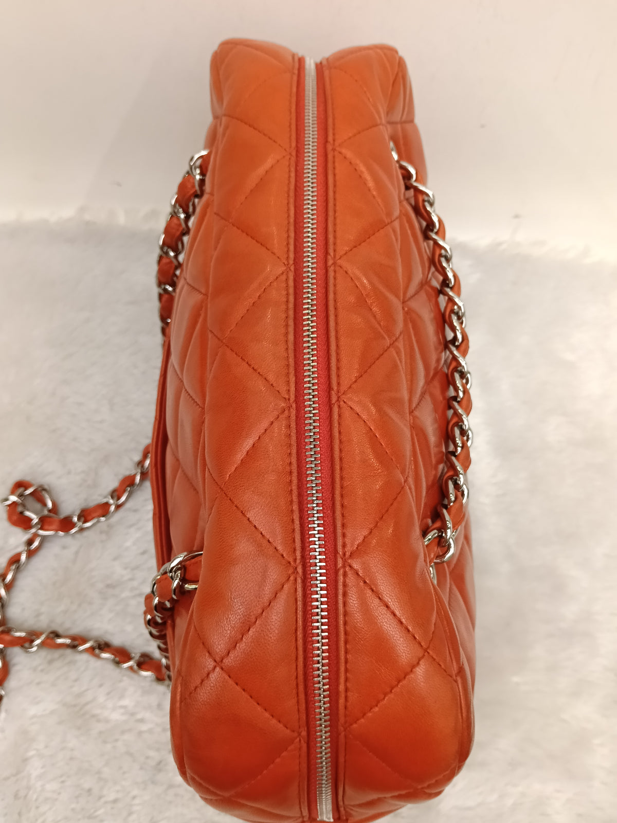 Chanel Camera Lamb Red Coral SHW #15