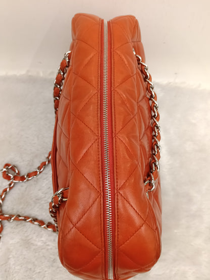 Chanel Camera Lamb Red Coral SHW #15
