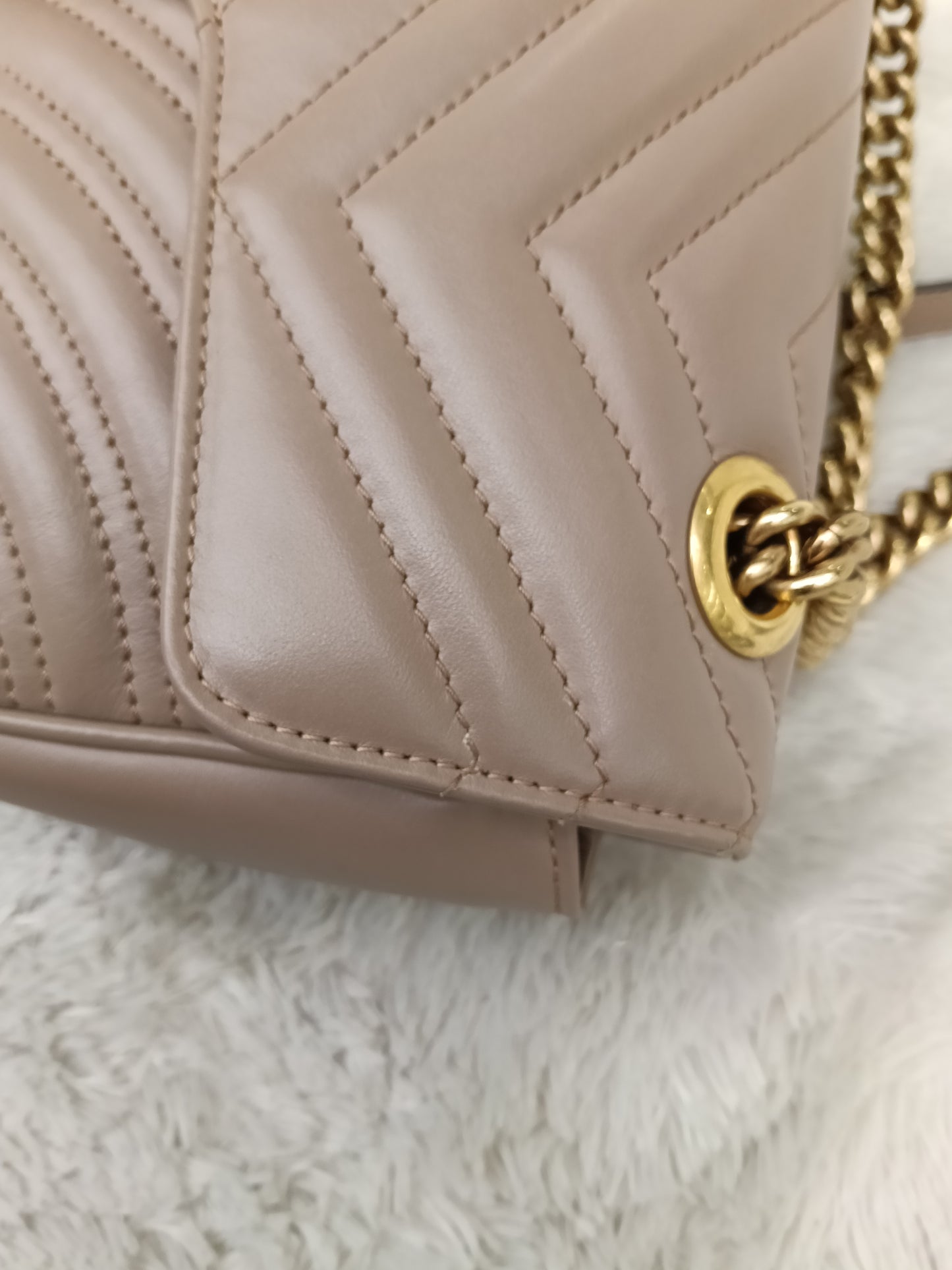 Gucci Marmont Small Nude GHW