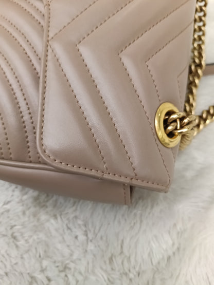 Gucci Marmont Small Nude GHW