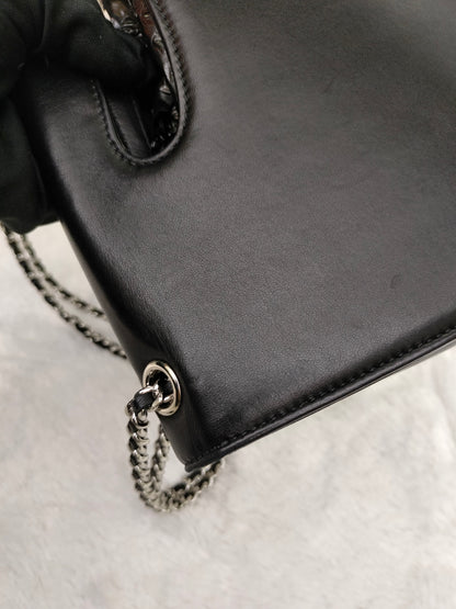 Chanel Timeless Foldover Lamb Black SHW #19
